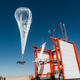 A Loon balloon takes flight from its launcher